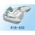 RIB420 boat with CE inflatable boat with rigid floor